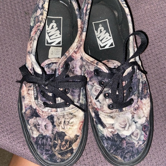 rose velvet vans